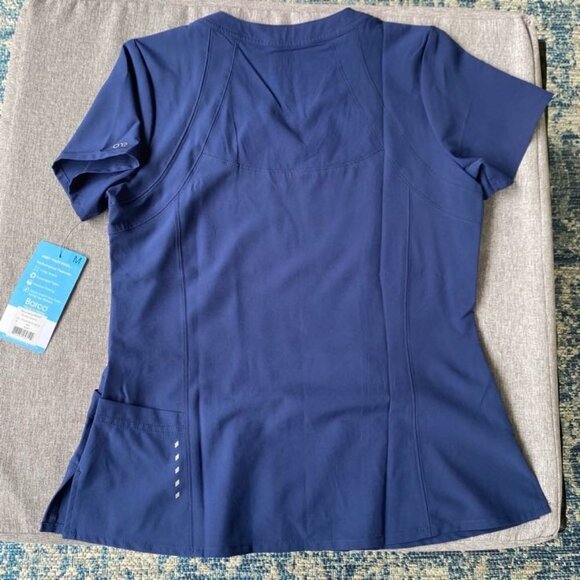 BARCO One 5105 Women's 4-Pocket V-Neck Top, MED, Indigo - Picture 2 of 6